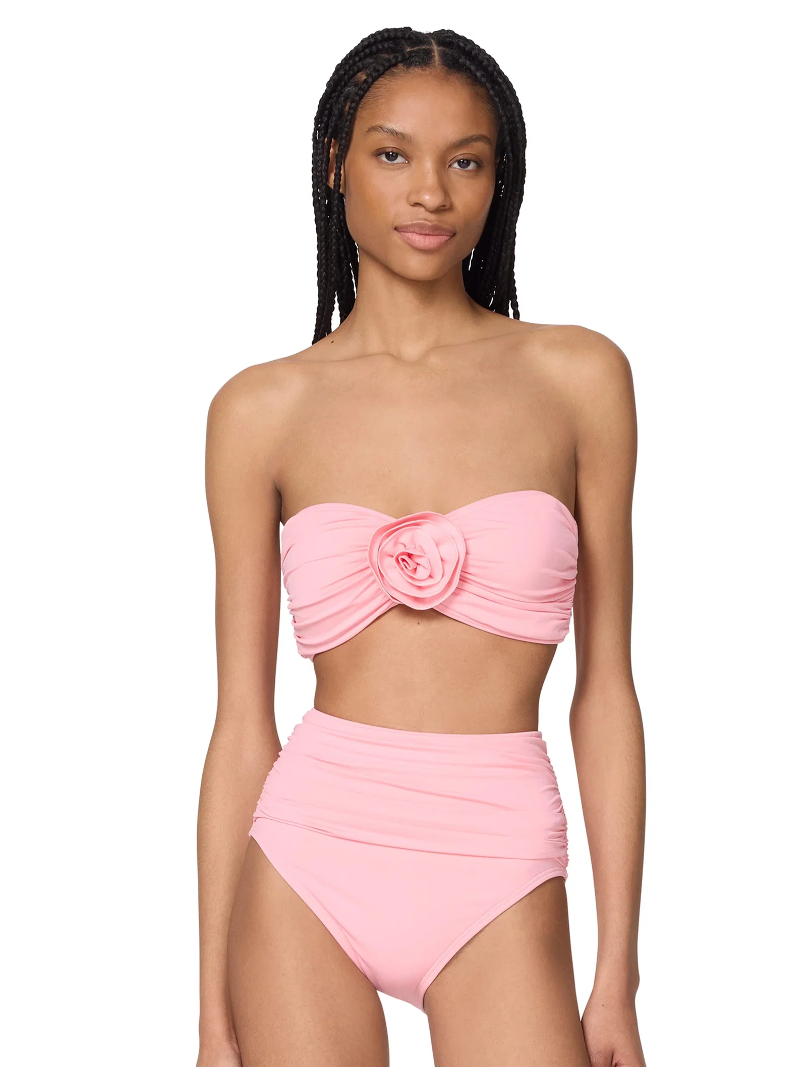 Image of Kate Spade Bandeau Bra Bikini Top - Rosette Solids