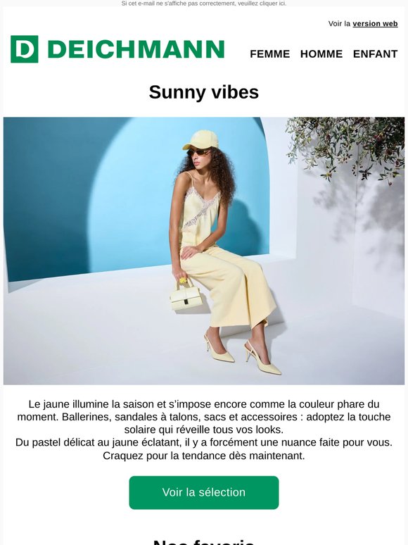 Ballerines, talons, sacs… voyez la vie en jaune 💛