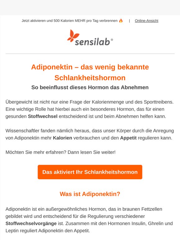 Schlankheitshormon? Ja, das gibt es wirklich