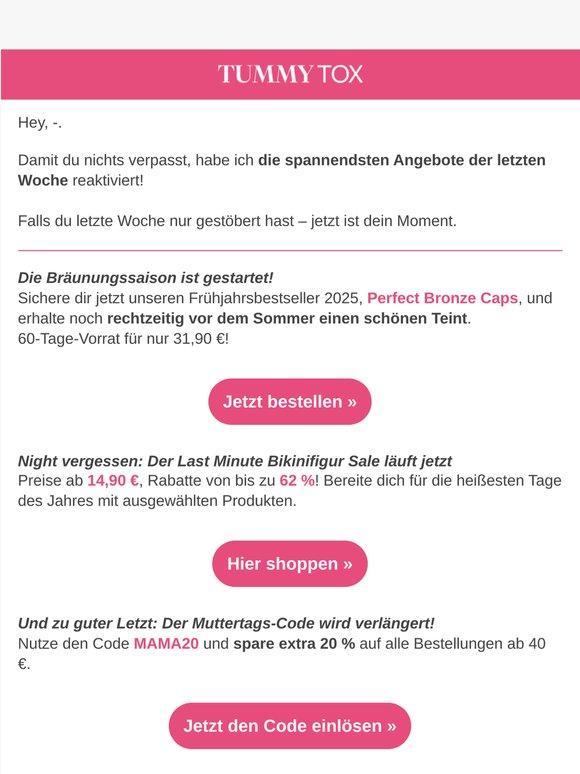 Letzte Woche verpasst? Kein Problem. 😉