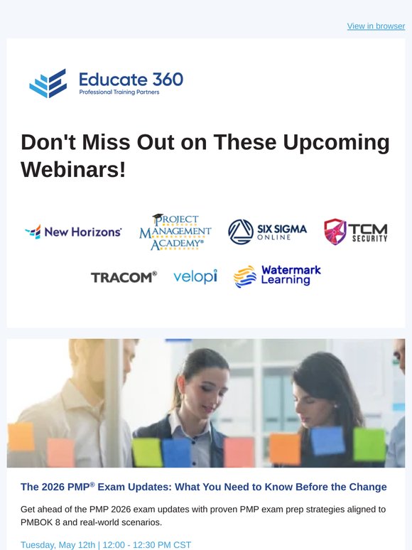 Webinar: 2026 PMP® Exam Updates