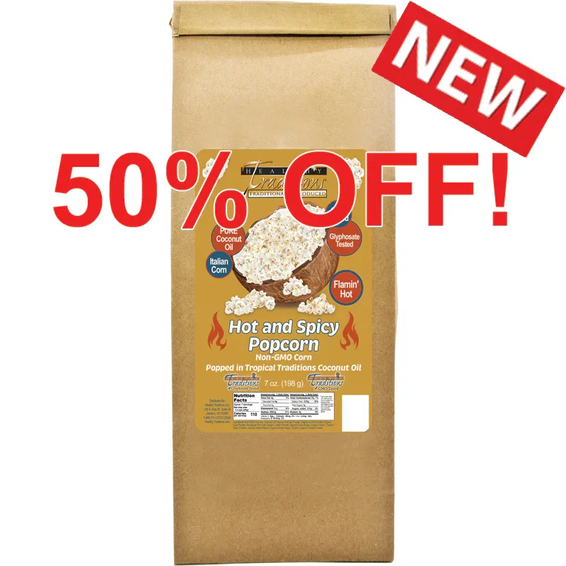 Image of Hot and Spicy Popcorn - 7 oz. Bag