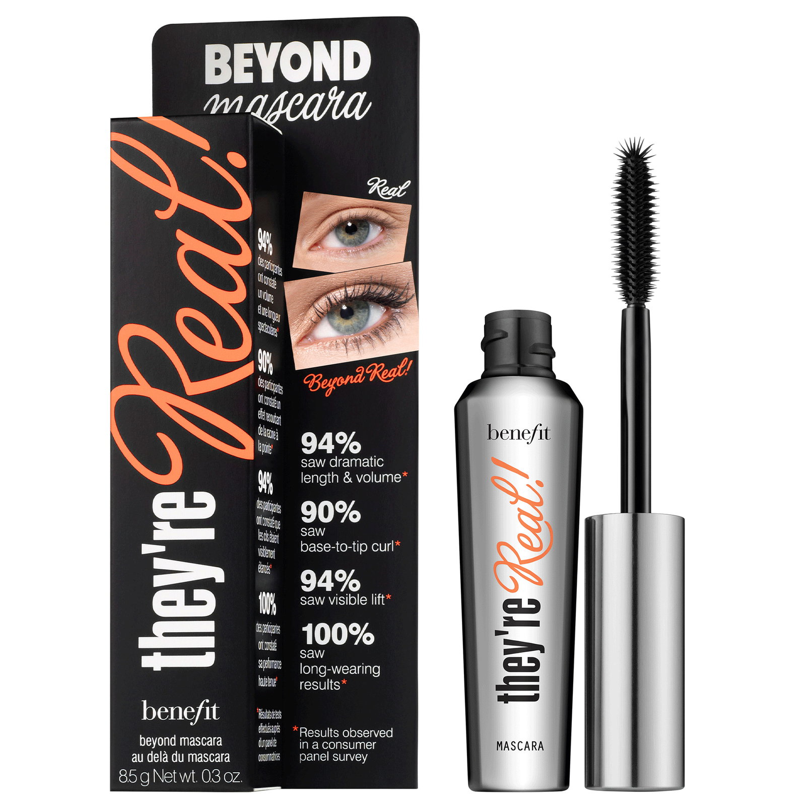 Image of benefit They're Real! Lengthening Mascara Jet Black 8.5g