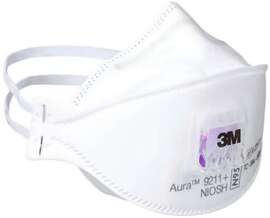 Image of 3M™ N95 Disposable Particulate Respirator With Cool Flow™ Exhalation Valve And 3M™ Cool Flow™ Comfort Valve, Advanced Electrostatic Media