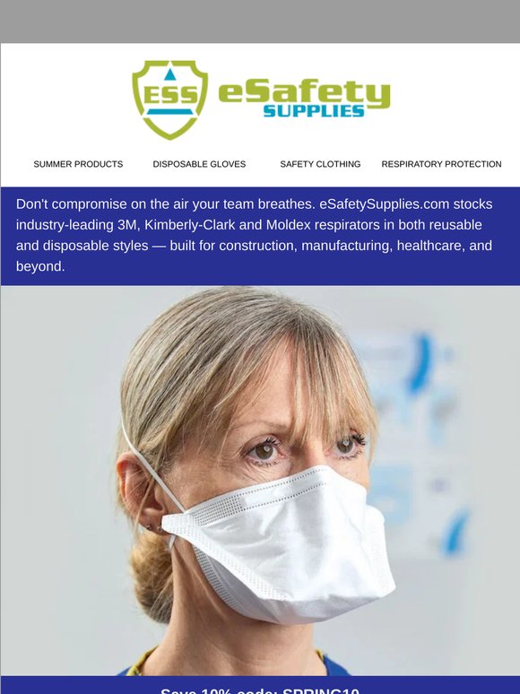 Breathe Easy — 3M, Kimberly-Clark & Moldex Respirators, Reusable & Disposable, In Stock Now