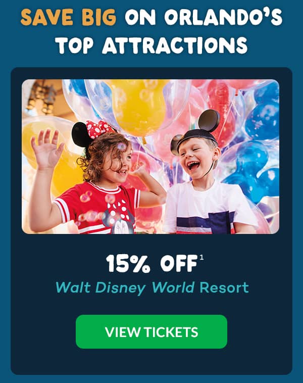 15% OFF1 Walt Disney World Resort