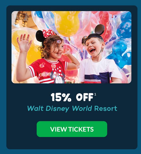 15% OFF1 Walt Disney World Resort