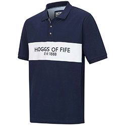 Shop Hoggs Of Fife Men's Stewart Block Polo Shirt