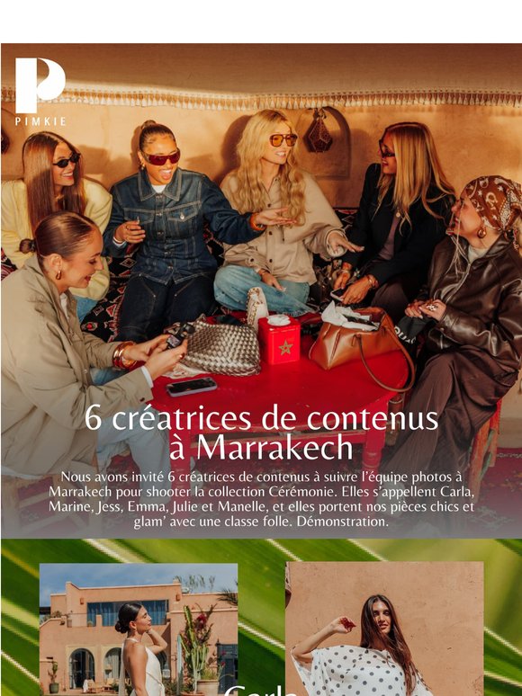 Cérémonie : 6 créatrices de contenus à Marrakech🌴