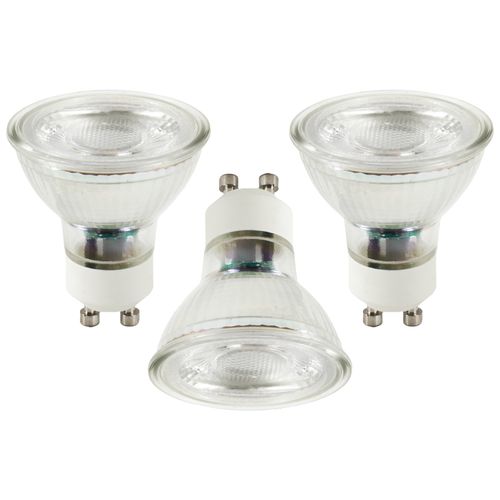 3 Pack of 5W LED GU10 Light Bulbs, Natural White
