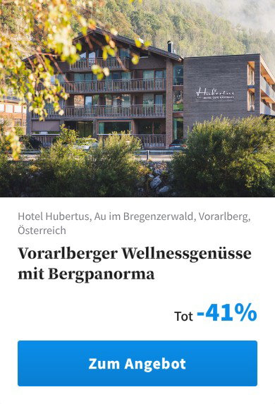 Vorarlberger Wellnessgenüsse mit Bergpanorma