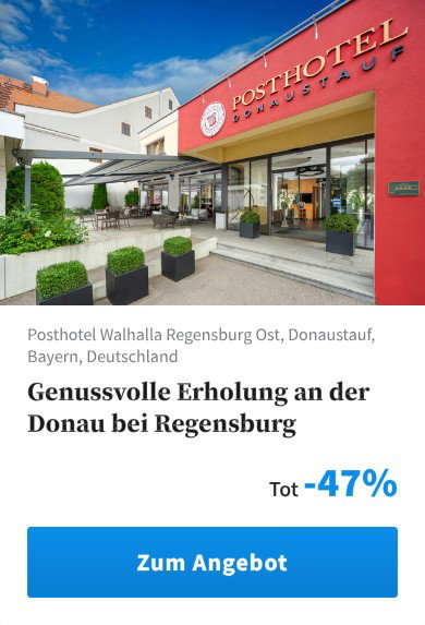 Genussvolle Erholung an der Donau bei Regensburg