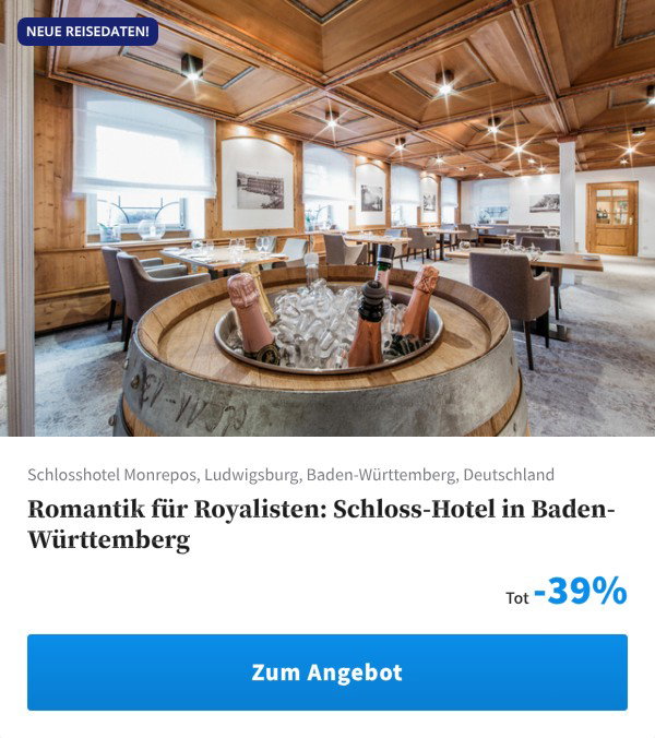 Romantik für Royalisten: Schloss-Hotel in Baden-Württemberg