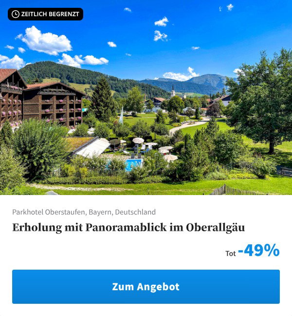 Erholung mit Panoramablick im Oberallgäu