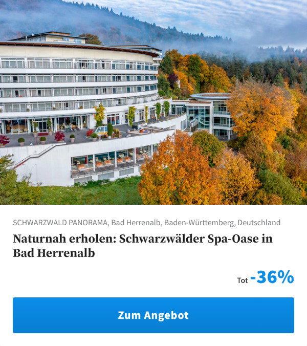 Naturnah erholen: Schwarzwälder Spa-Oase in Bad Herrenalb