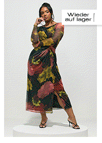YOURS LONDON Curve Black Abstract Knot Dress