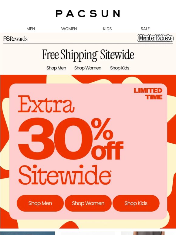 Ends Tmrw 🚨 Extra 30% Off Sitewide