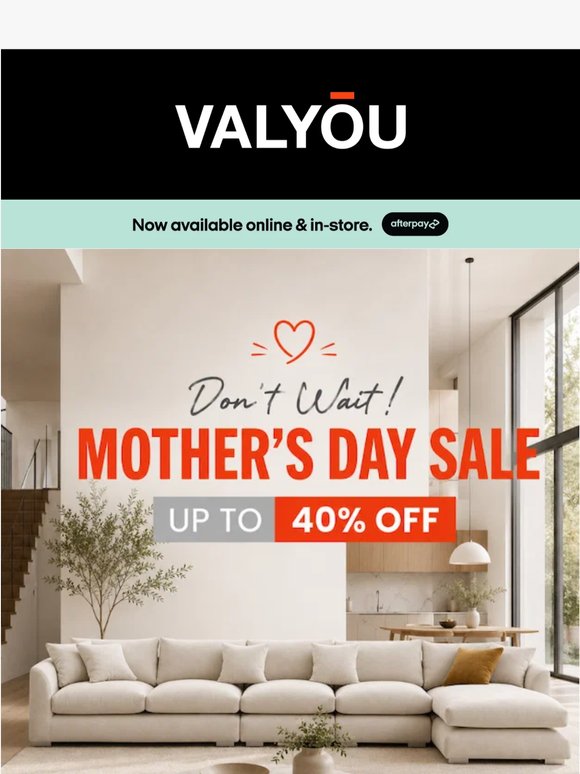 Sale ends tomorrow