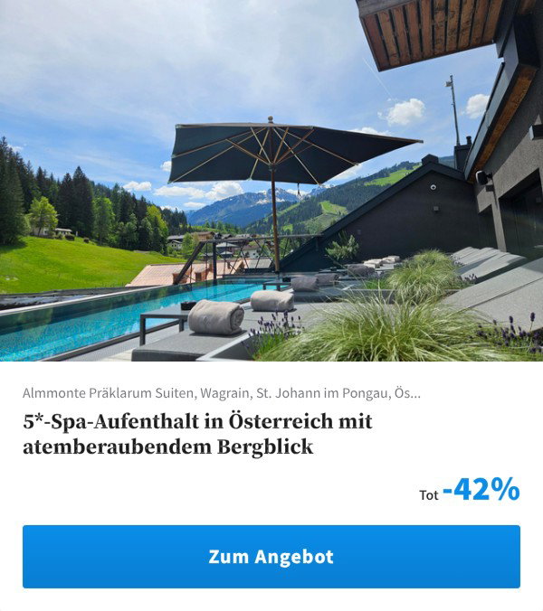 5*-Spa-Aufenthalt in Österreich mit atemberaubendem Bergblick