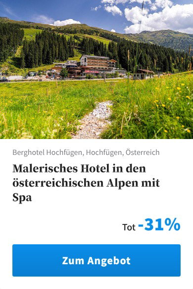 Malerisches Hotel in den österreichischen Alpen mit Spa