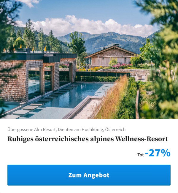 Ruhiges österreichisches alpines Wellness-Resort