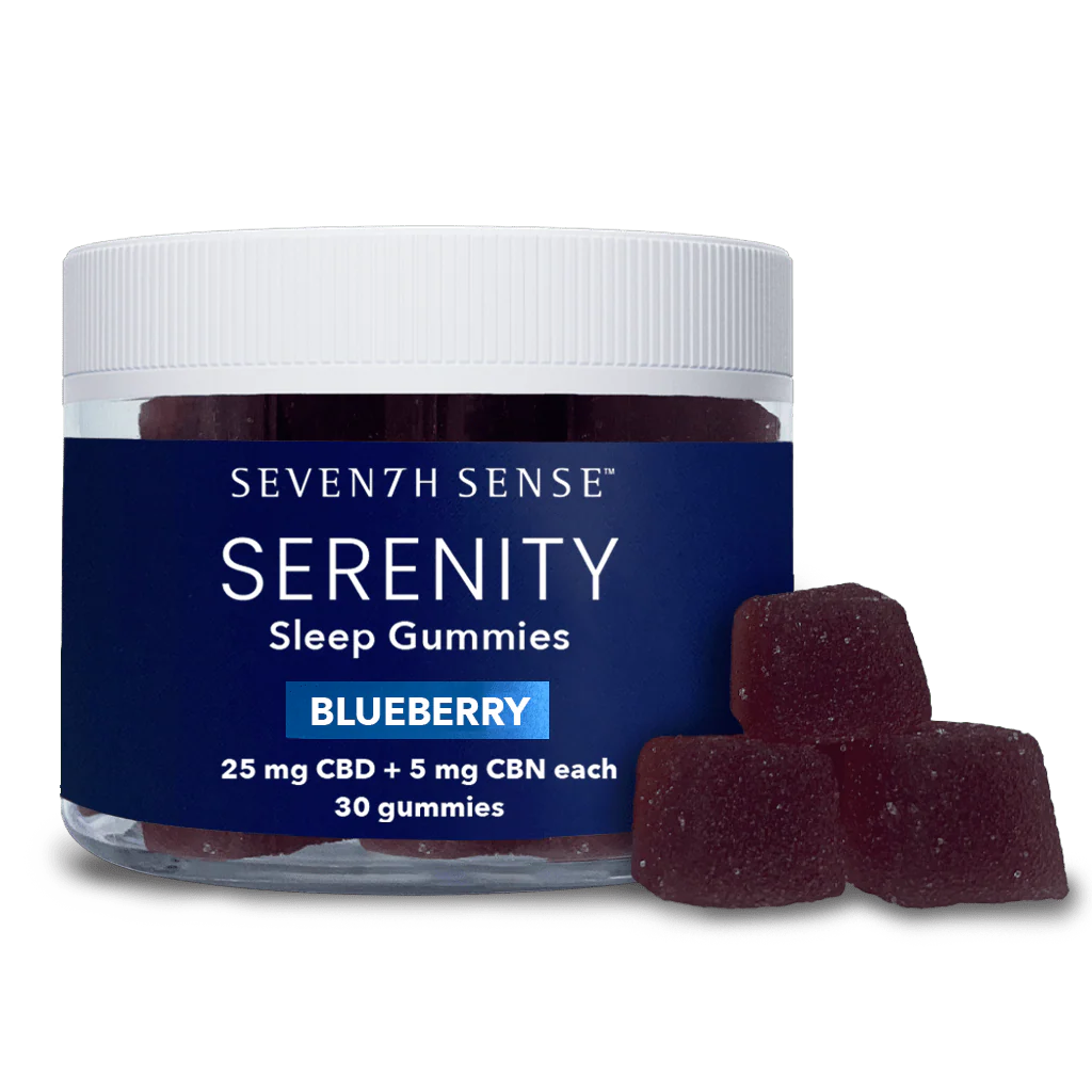 Image of 750mg Serenity CBD Sleep Gummies - Blueberry