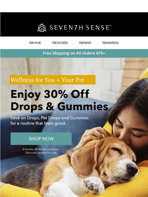 30% Off Wellness for You + Your Pet 🐾