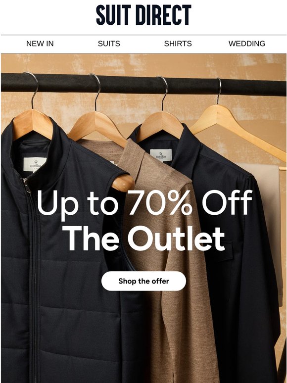 Exclusive outlet styles - limited sizes, limited time!