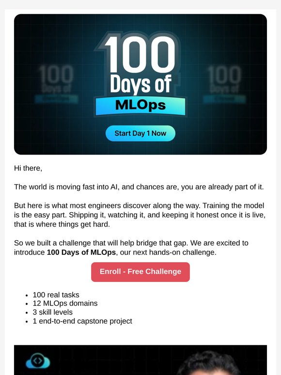 *New Launch* - 100 Days of MLOps is Live!