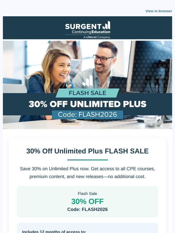 Flash Sale: 30% Off Unlimited Plus – Act Fast!