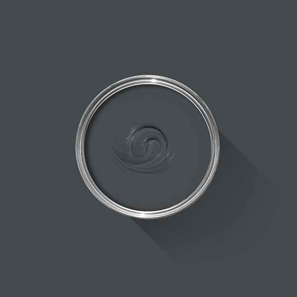 A photo looking down on a Farrow & Ball tin filled with Railings