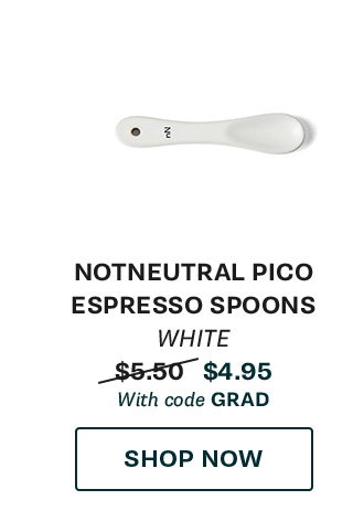 Notneutral Pico Espresso Spoons in White