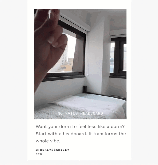 Shop No Nails Headboard