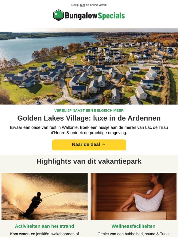 Golden Lakes Village: luxe in de Ardennen