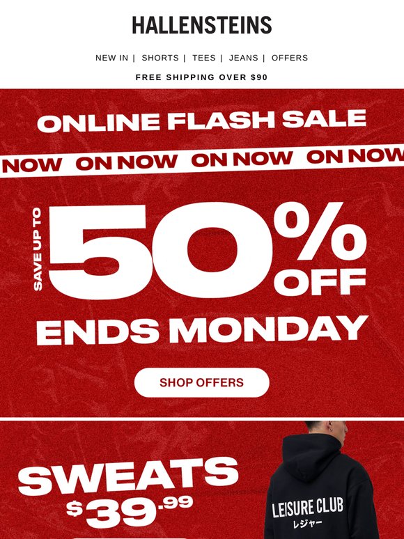 🚨 Online flash sale on now! 🚨