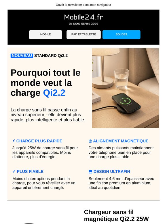 Pourquoi tout le monde veut la charge Qi2.2⚡