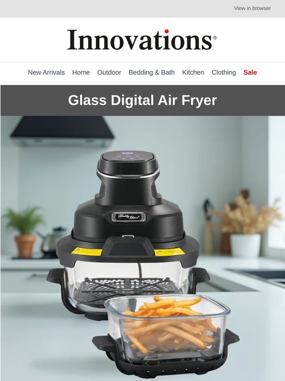 Watch your food cook with our Glass Digital Air Fryer!