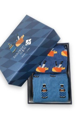 Sockenbox - SCHMANKERL - jeans/taubenblau