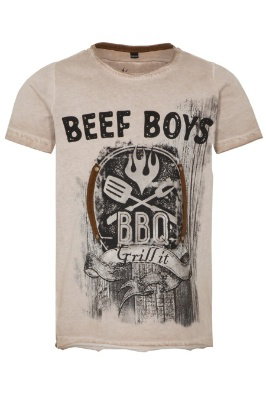 Kinder Shirt - BEEF BOYS KIDS - greige