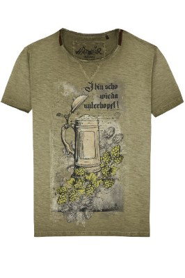 Trachtenshirt Herren - FABIO - oliv