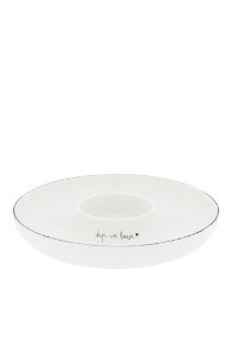 Dipschale - DIP IN LOVE - weiß