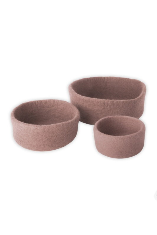 Filz-Schalen 3er Set - BOWL -