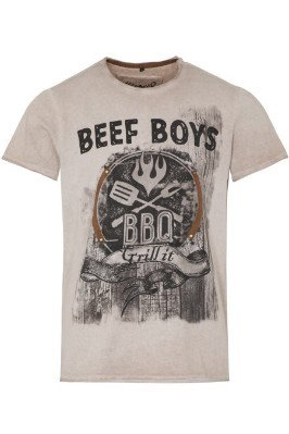 Shirt Herren - BEEF BOYS - greige