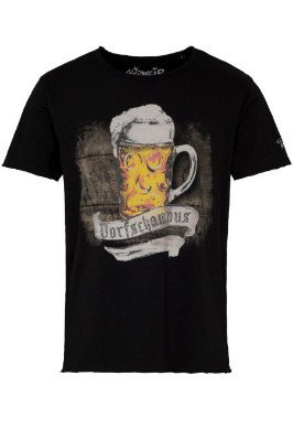 Trachtenshirt Herren - DORFSCHAMPUS - schwarz