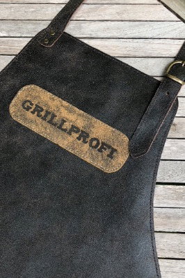 Grillschürze - GRILLPROFI - dunkelbraun antik