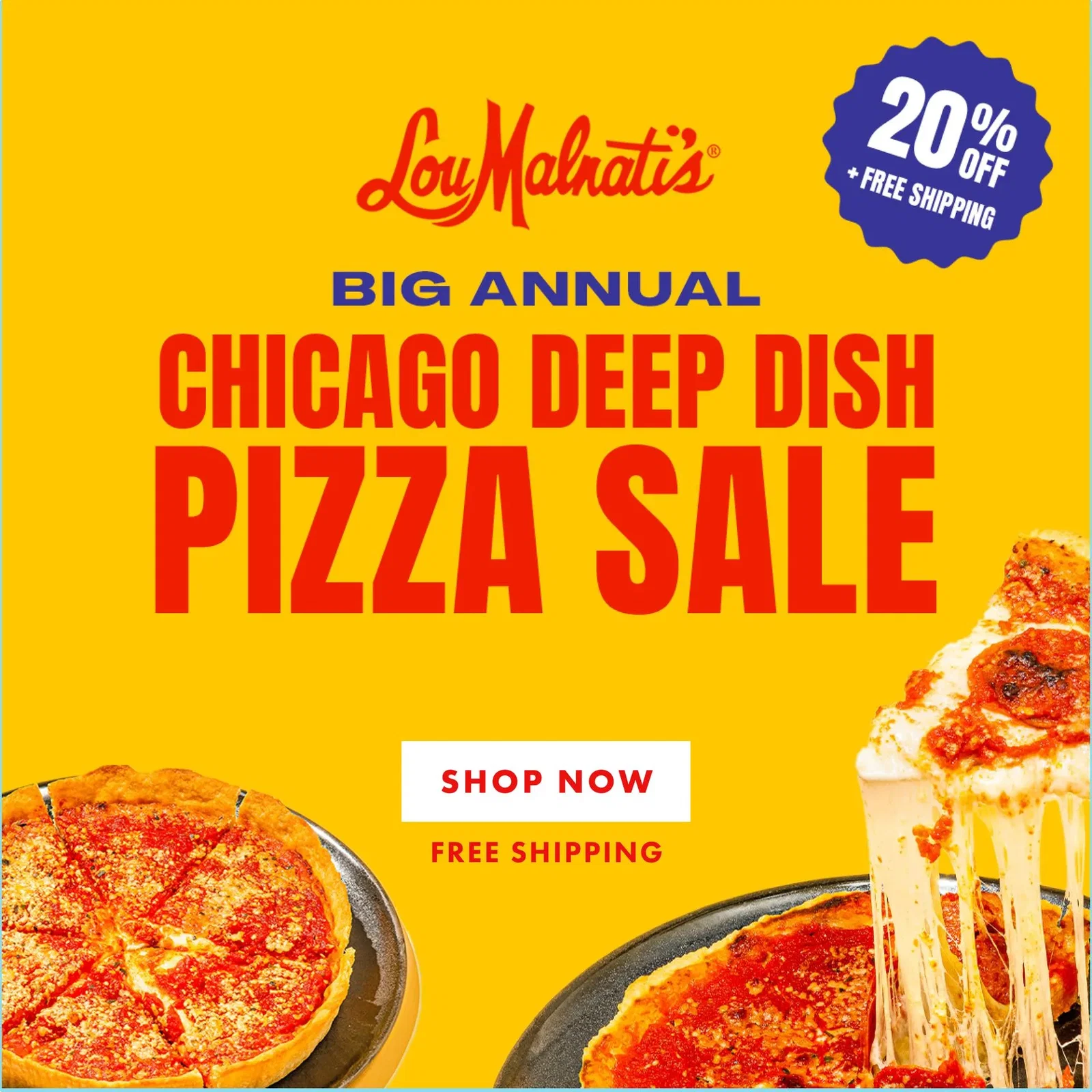Lou Malnati's Pizza Sale