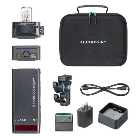 Flashpoint eVOLV 200 Pro II R2 TTL Pocket Flash, Godox AD200Pro II