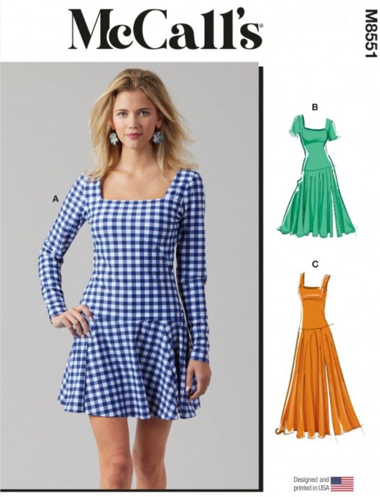 McCalls Paper Sewing Pattern 8551