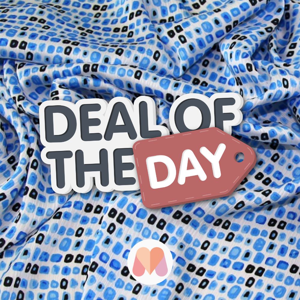 Deadstock Crinkle Satin Fabric Turquoise