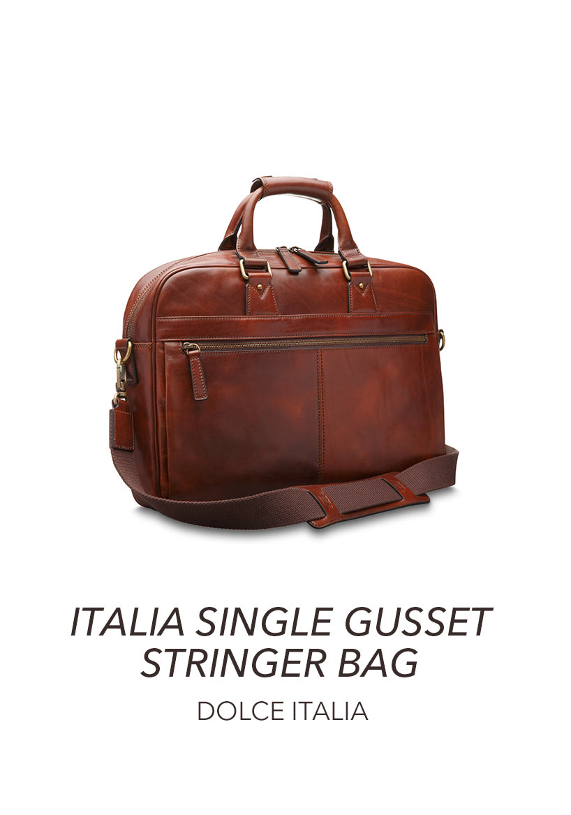 Italia Single Gusset Stringer Bag